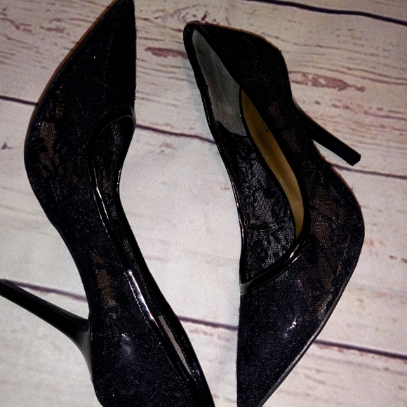 Guess Shoes - Guess Black Lace Heels